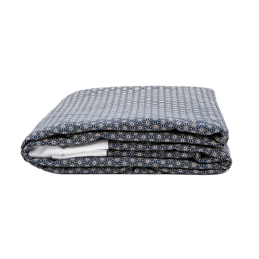 J-Life Kakefuton Asa No Ha Navy #2 Custom COVER ONLY_Kakefutons_Kakefuton Custom Cover Only_Japan Tradition