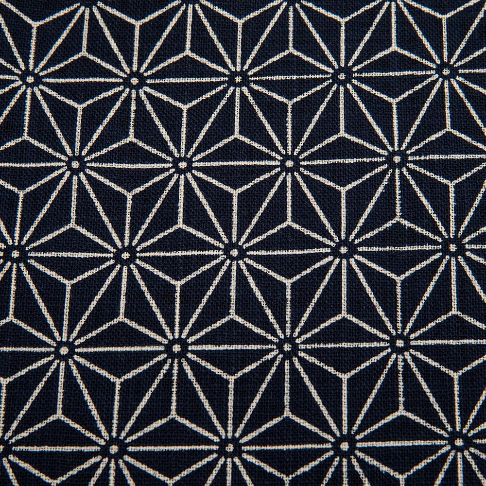 Imported Japanese Fabric- Asa No Ha Navy #1_Fabric_Imported from Japan_100% Cotton_Japanese Sleep System