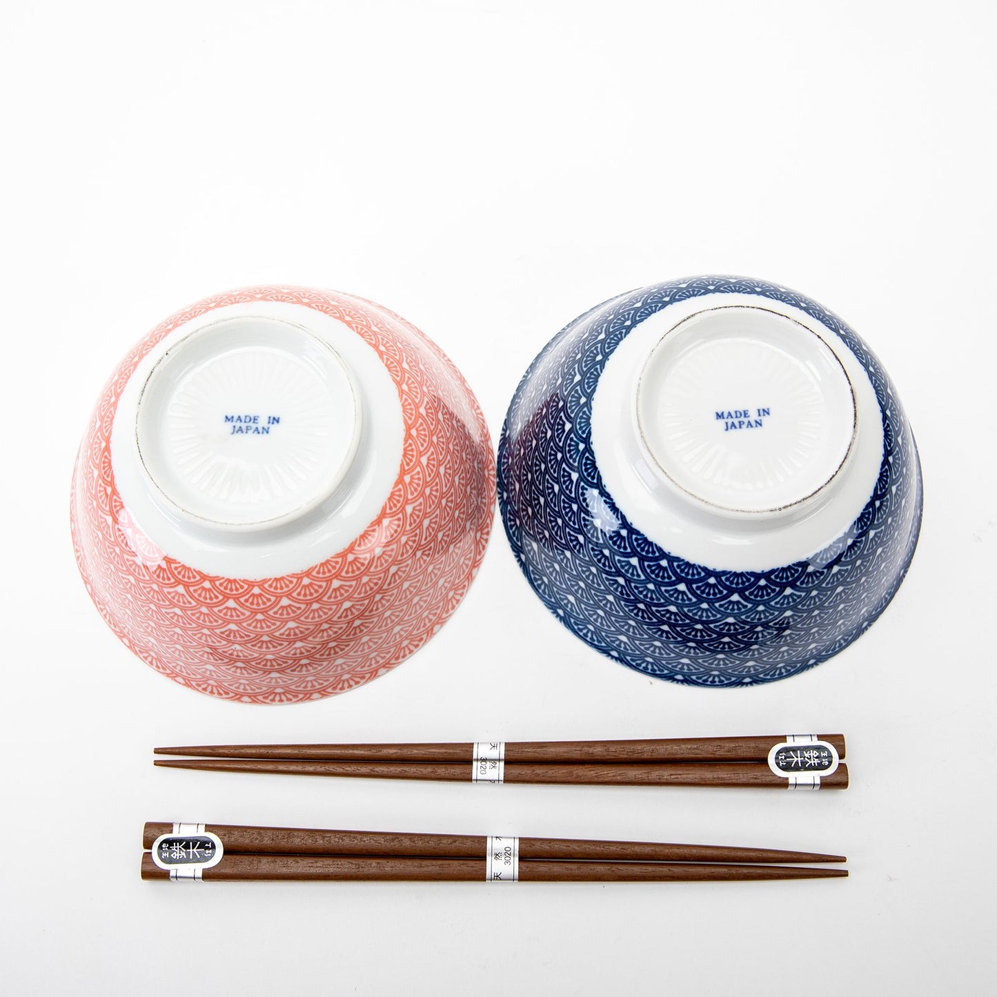 Coral and Blue Wave Bowls, Set of 2_Lifestyle_Dining_Japanese Home_Traditional_1