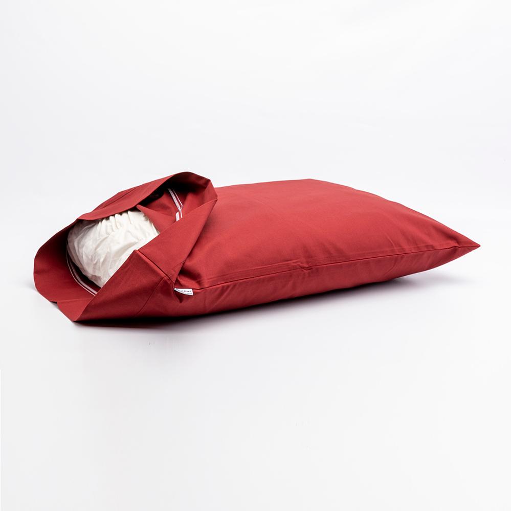 J-Life Burgundy Pillowcase_Pillows & Shams_Pillowcase