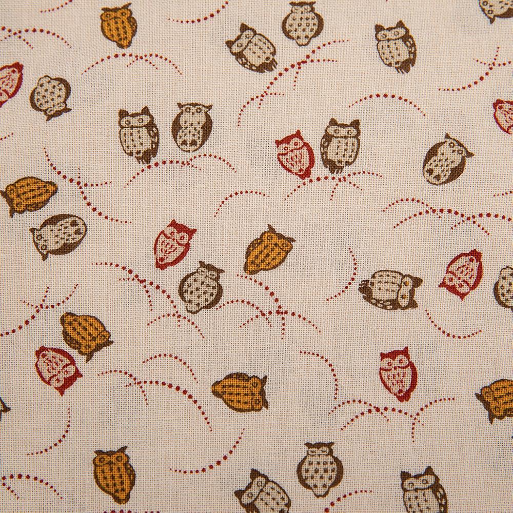 Imported Japanese Fabric - Fukurou Natural_Fabric_Imported from Japan_100% Cotton_Japanese Sleep System
