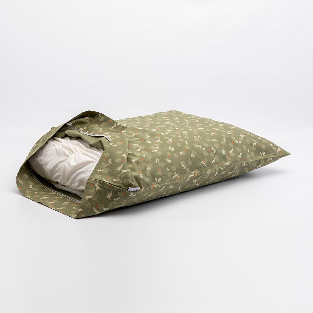 J-Life Usagi Green Pillowcase_Pillows & Shams_Pillowcase_100% Cotton