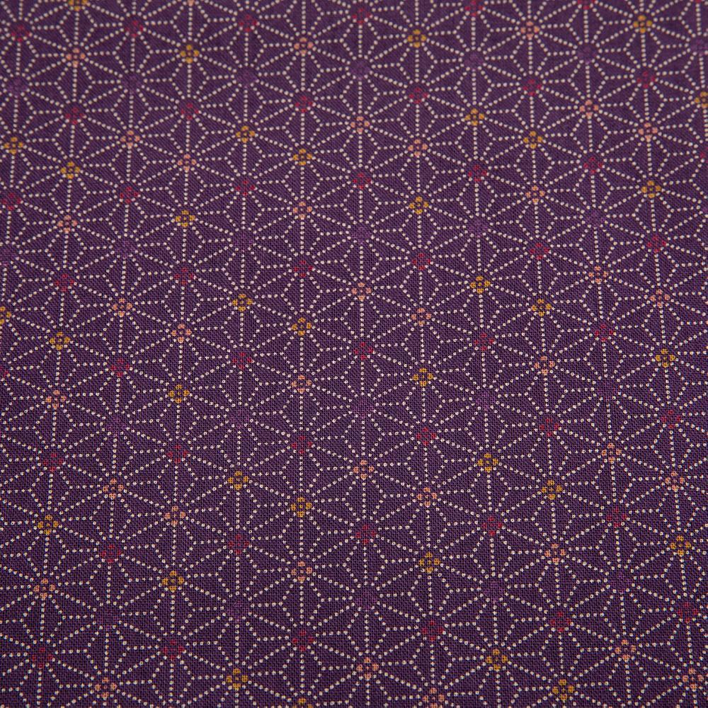 Imported Japanese Fabric - Asa No Ha Purple_Fabric_Imported from Japan_100% Cotton_Japanese Sleep System