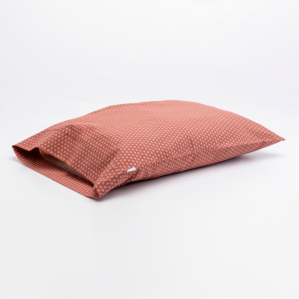 J-Life Asa No Ha Red Pillowcase