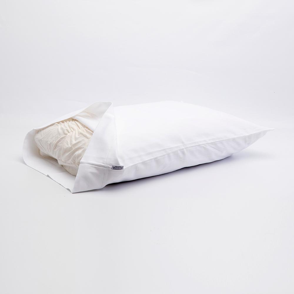 J-Life White Sateen Pillowcase_Pillows & Shams_Pillowcase