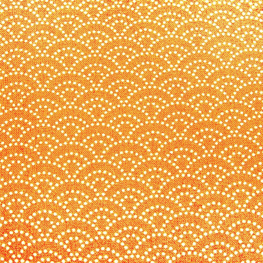 Imported Japanese Fabric Seikai Ha orange