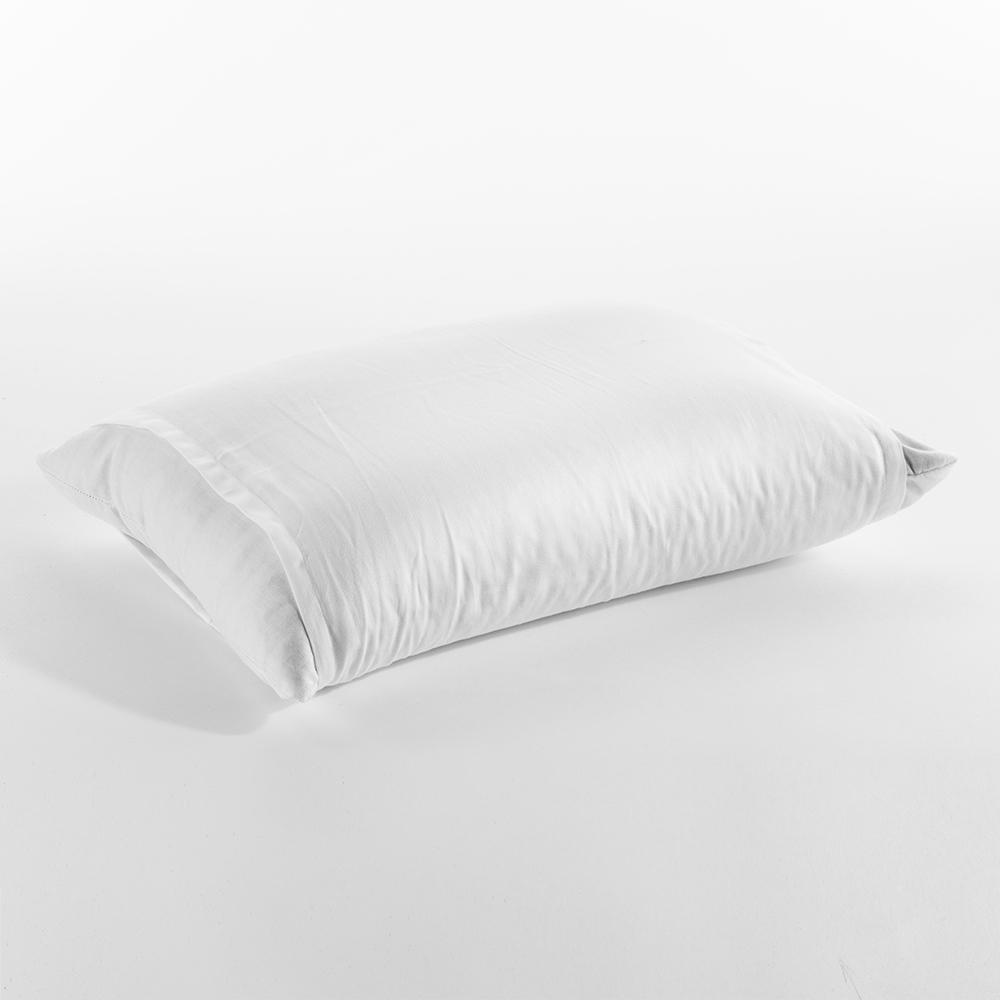 J-Life Solid White Buckwheat Hull Pillow_Pillows & Shams