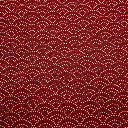 Imported Japanese Fabric - Seikai Ha Red_Fabric_Imported from Japan_100% Cotton_Japanese Sleep System